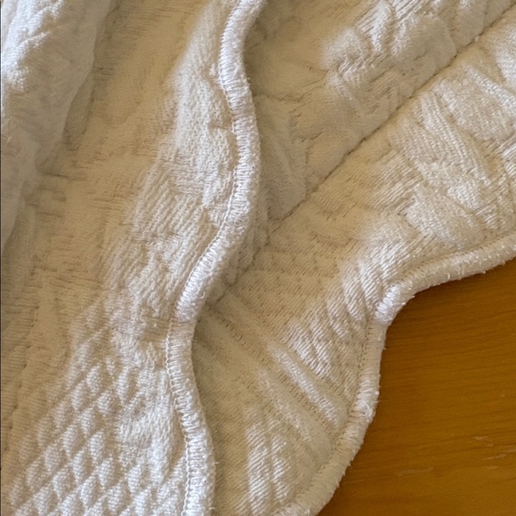 Vintage Martha Stewart White Matelasse pillow Sham Standard Quilted cottagecore - Picture 5 of 9